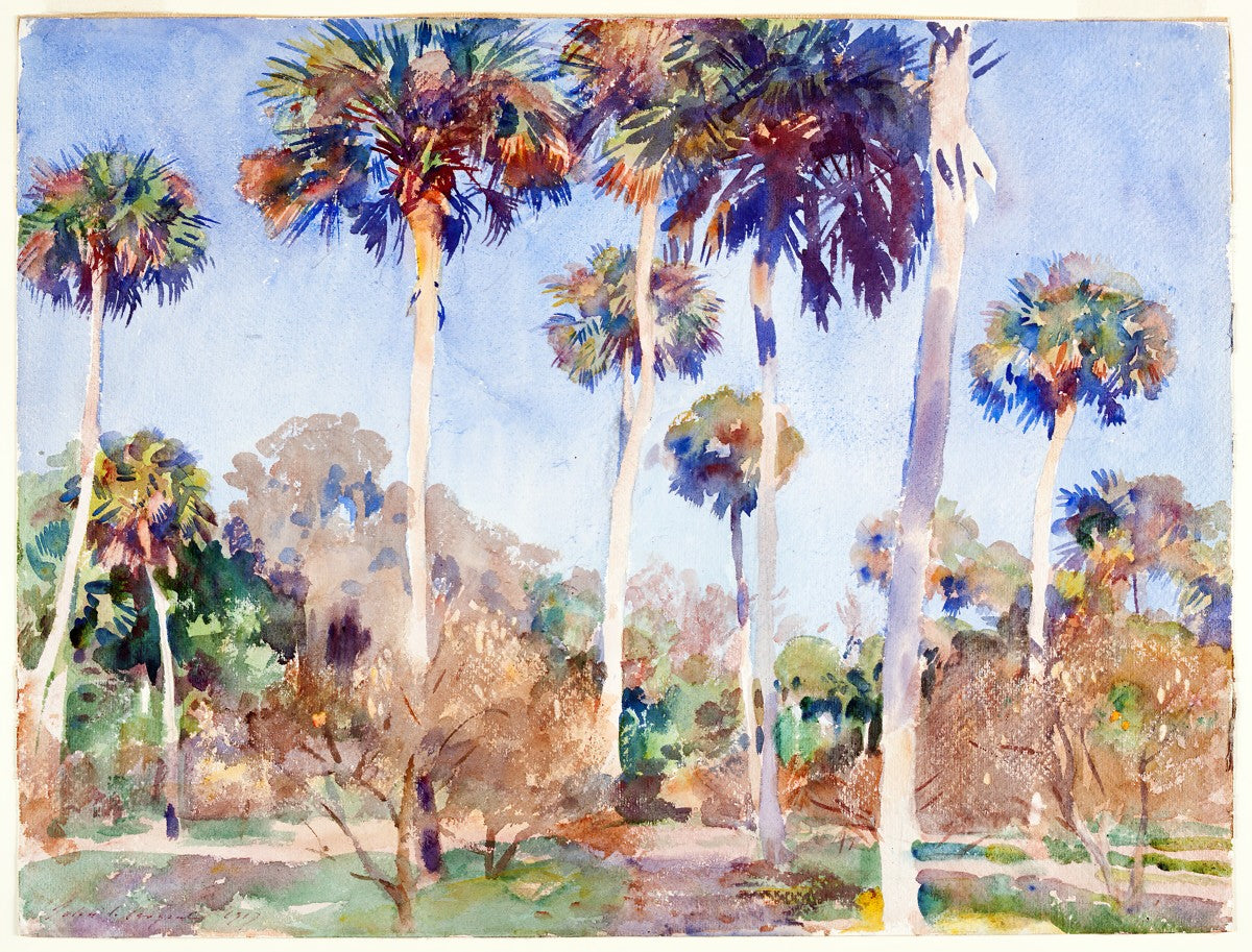 Palms, John Singer Sargent, 1917 Ramble & Roam