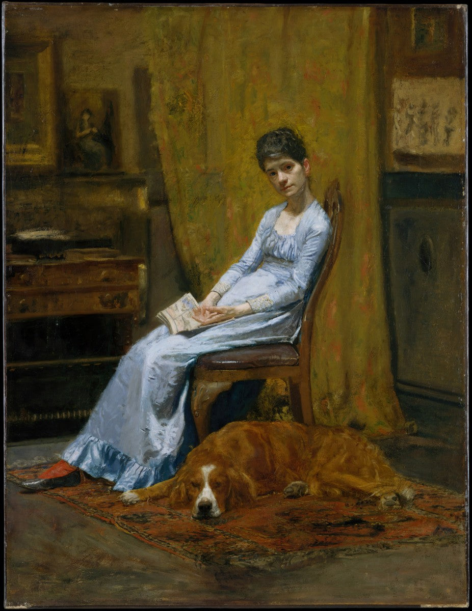 The Artist's Wife and His Setter Dog, Thomas Eakins, 1849 Ramble & Roam