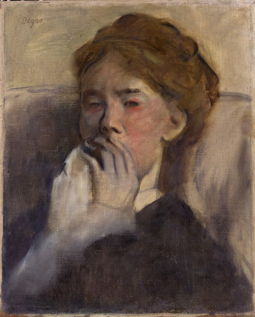 Young Woman With Hand Over Her Mouth, Edgar Degas, 1875 Ramble &amp; Roam
