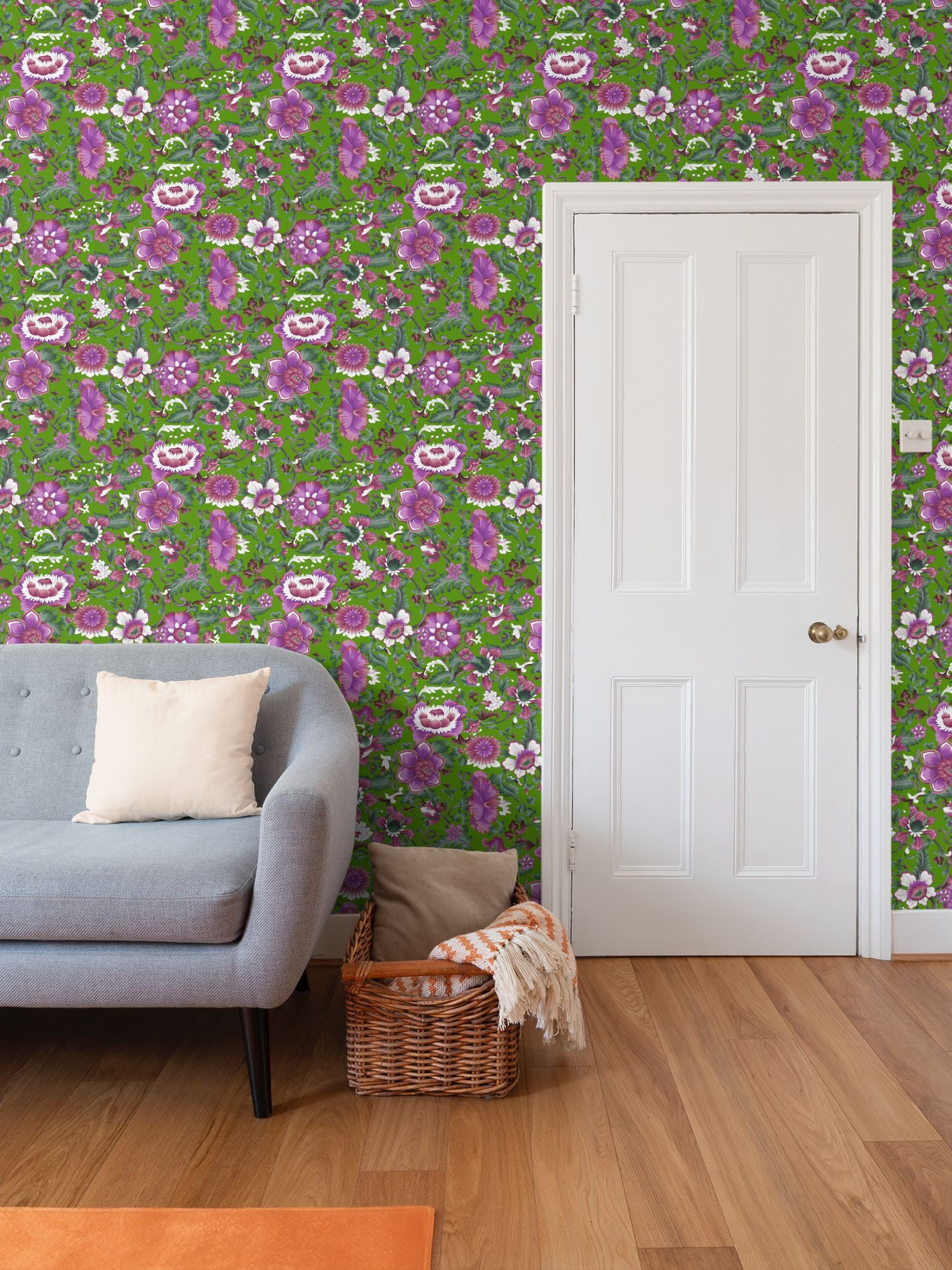 English Garden, Scheele’s Green Wallpaper
