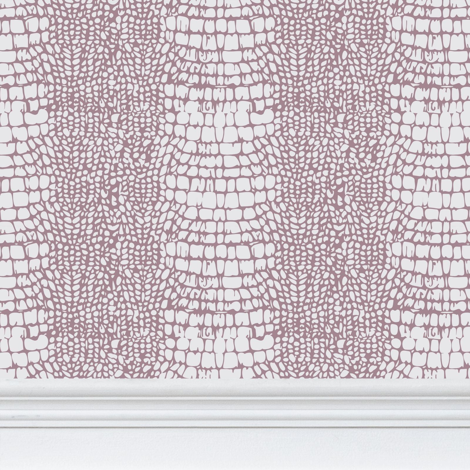 Snakeskin Mauve Wallpaper