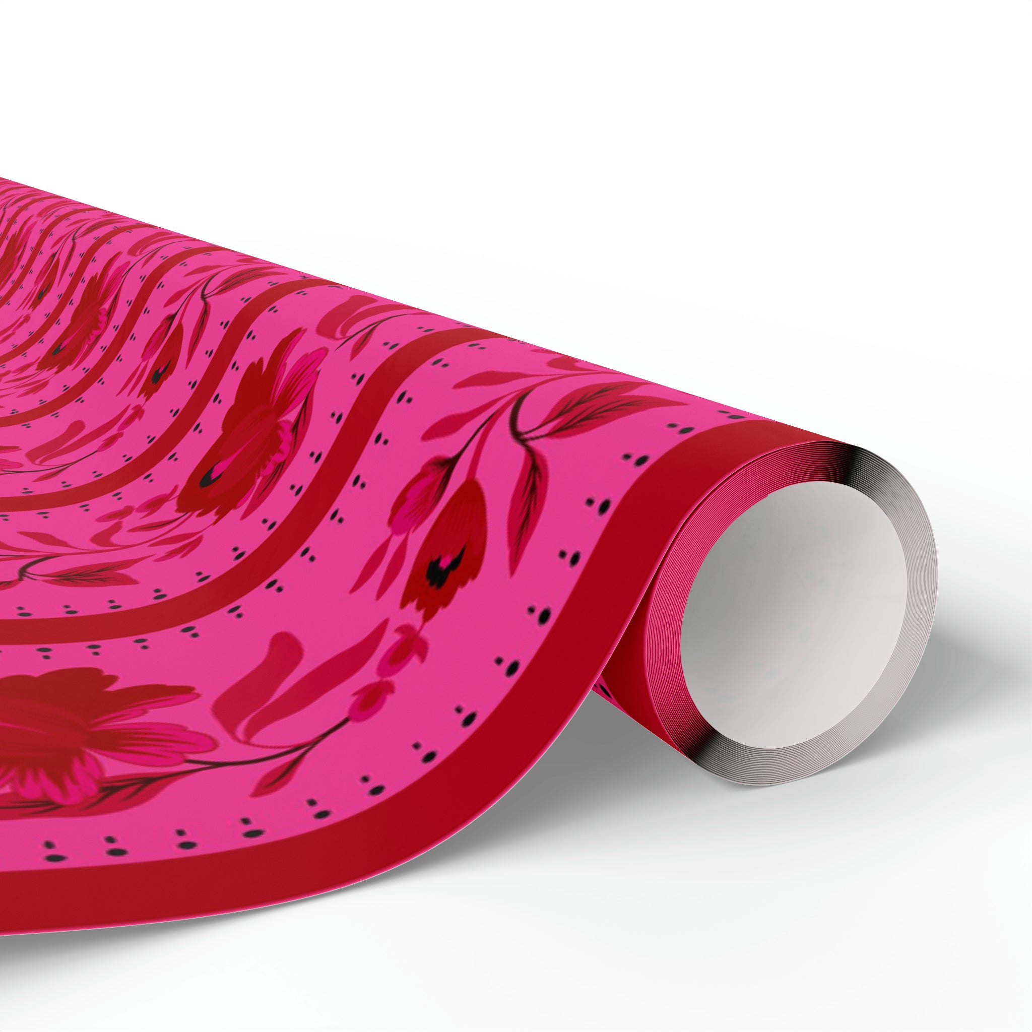 Pink country maximalist gift wrap