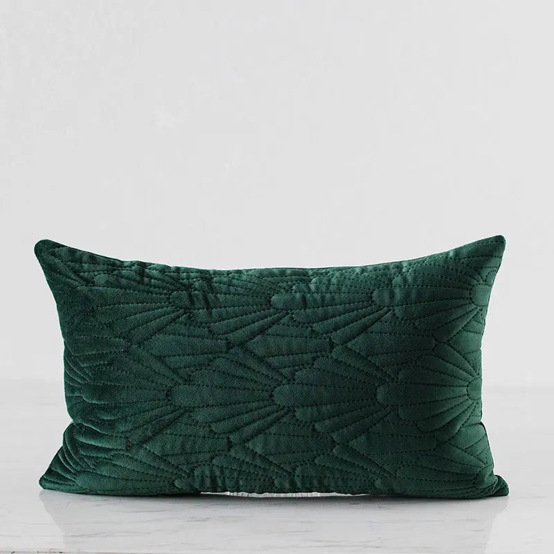 Quilted Velvet Jewel Tone Throw Pillows