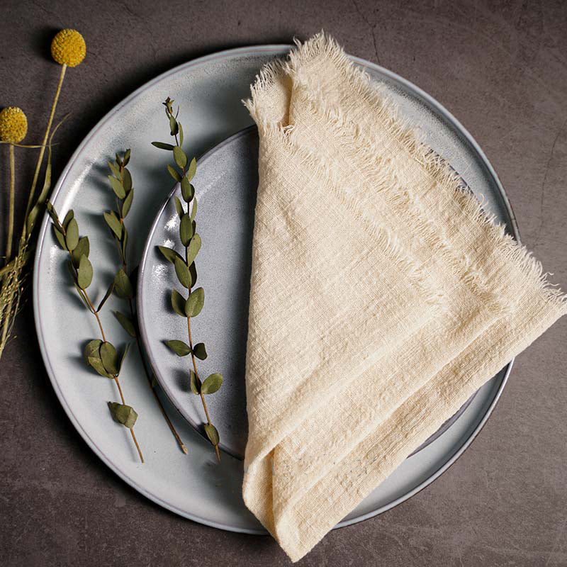 Rustic Linen Napkins, set of 10