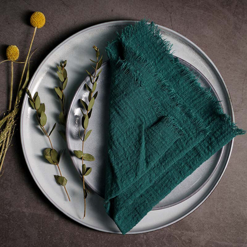 Rustic Linen Napkins, set of 10