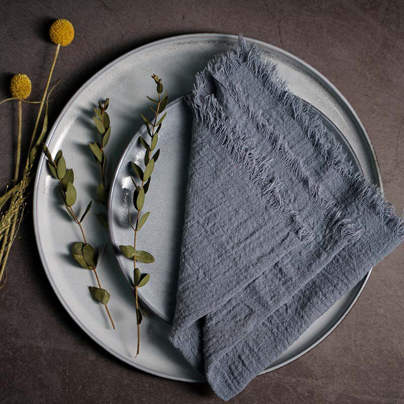 Rustic Linen Napkins, set of 10