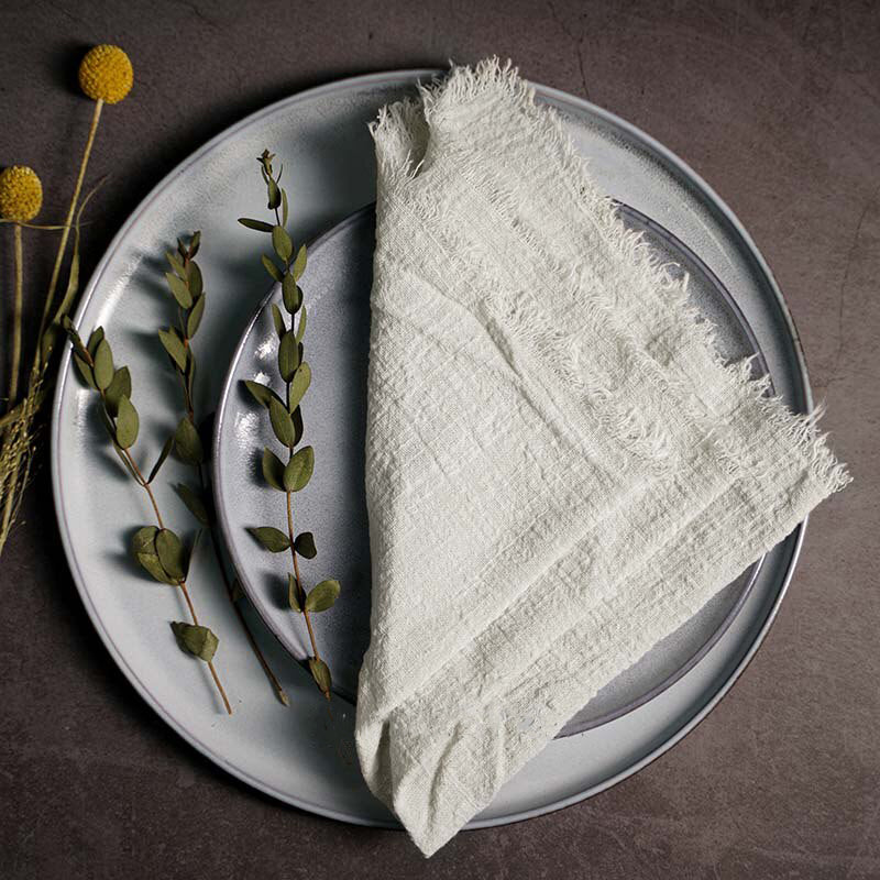 Rustic Linen Napkins, set of 10