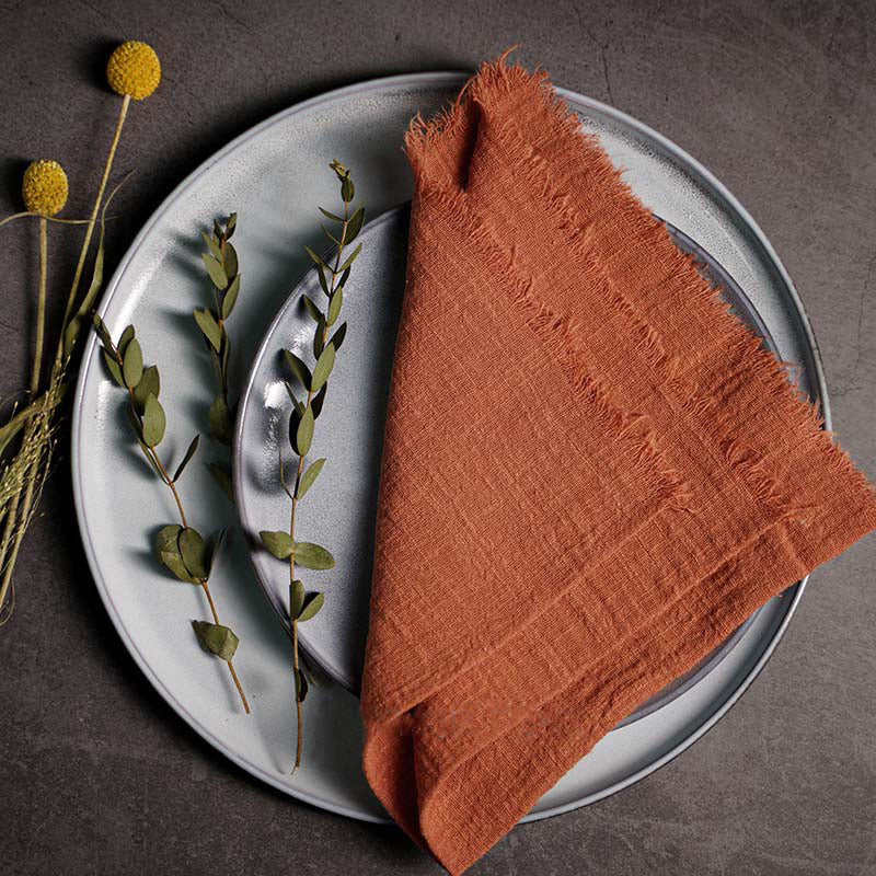Rustic Linen Napkins, set of 10