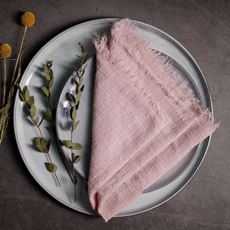 Rustic Linen Napkins, set of 10