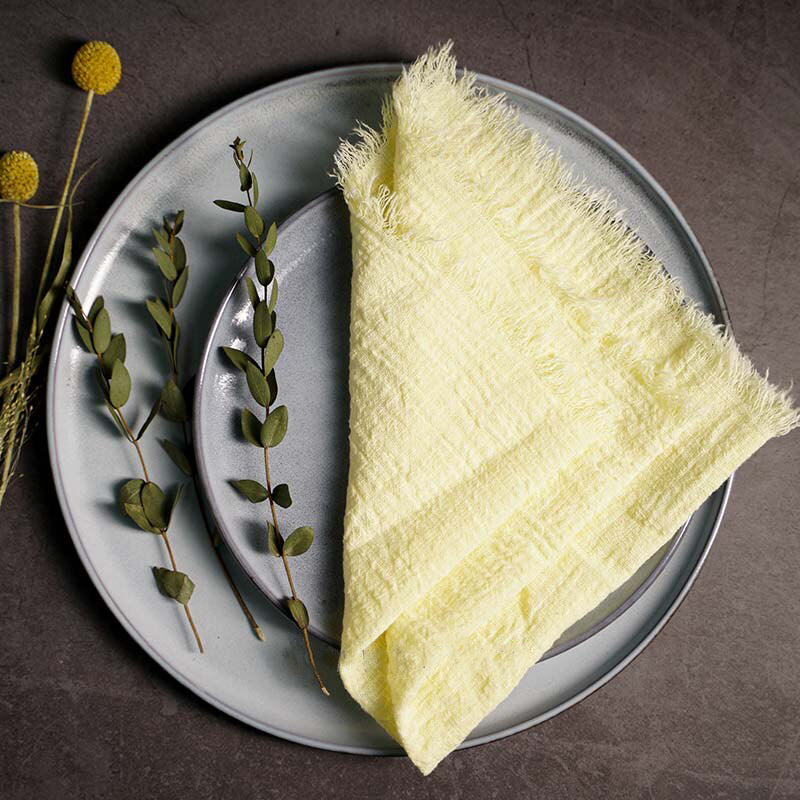 Rustic Linen Napkins, set of 10