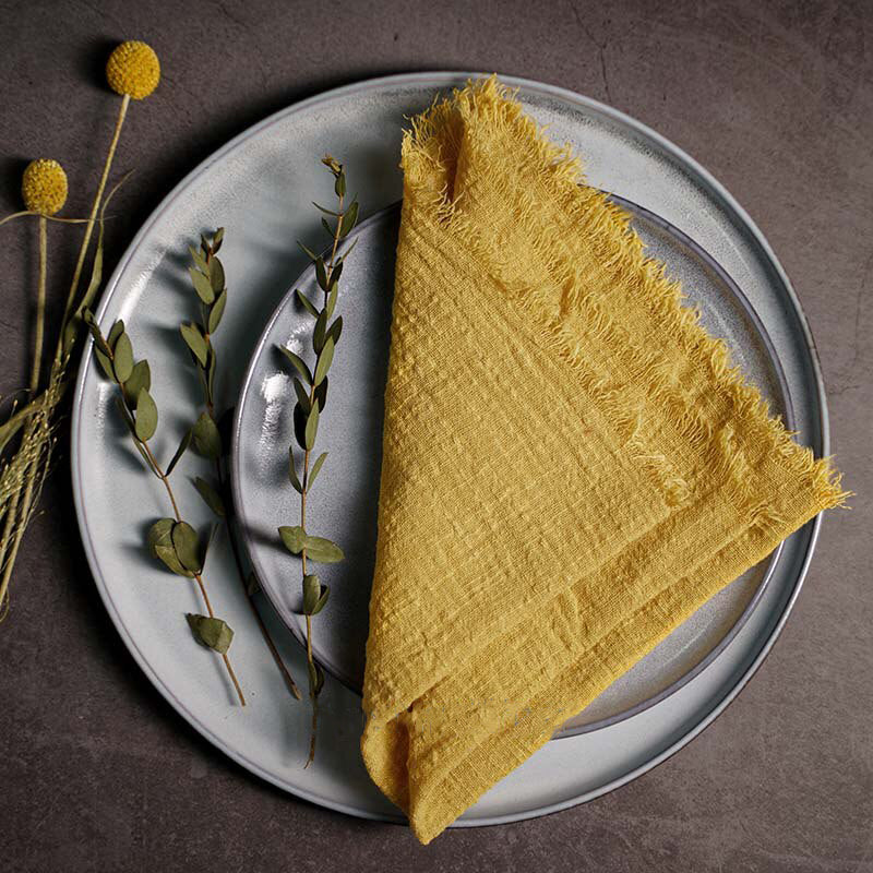 Rustic Linen Napkins, set of 10