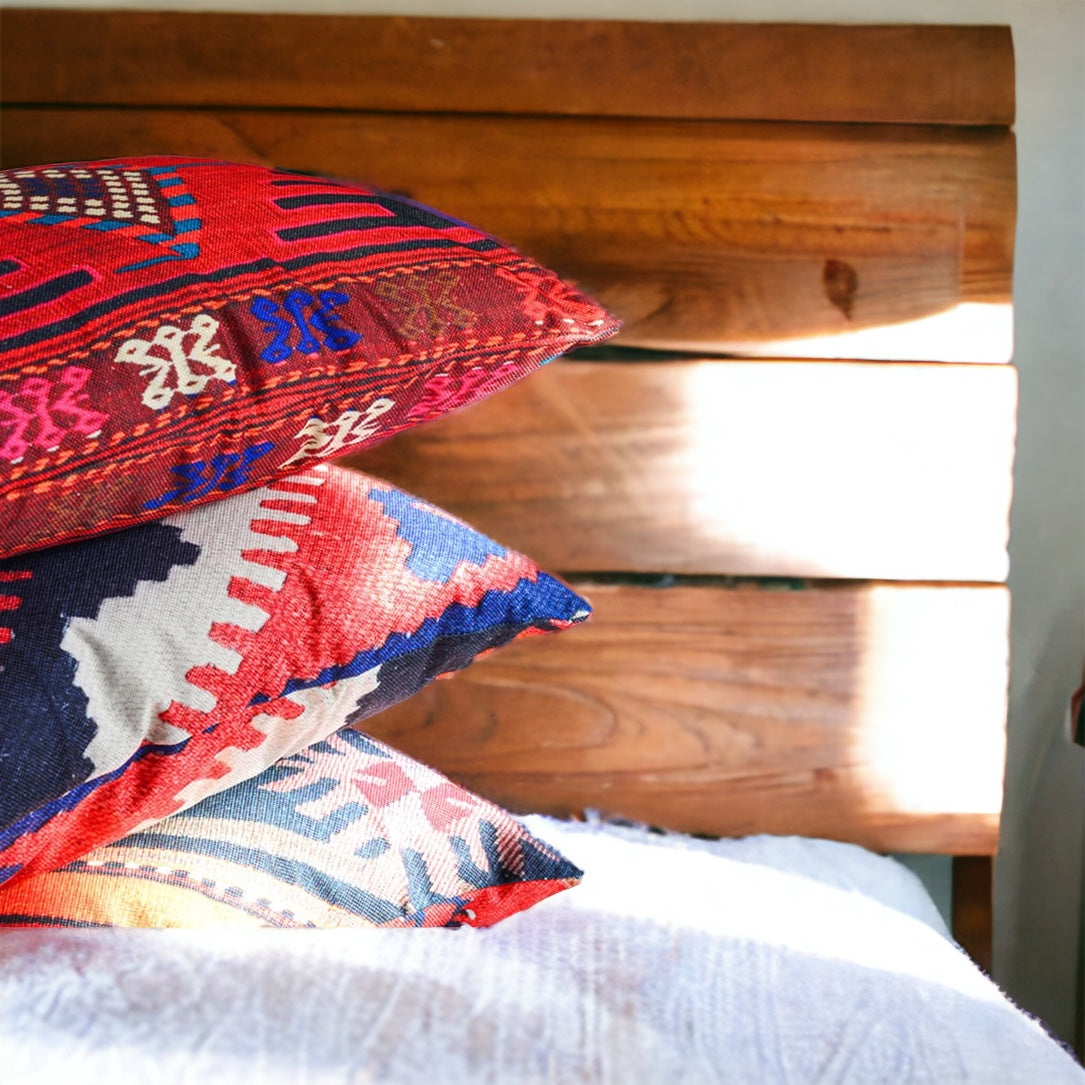 Diamond Indian Woven Lumbar Pillow