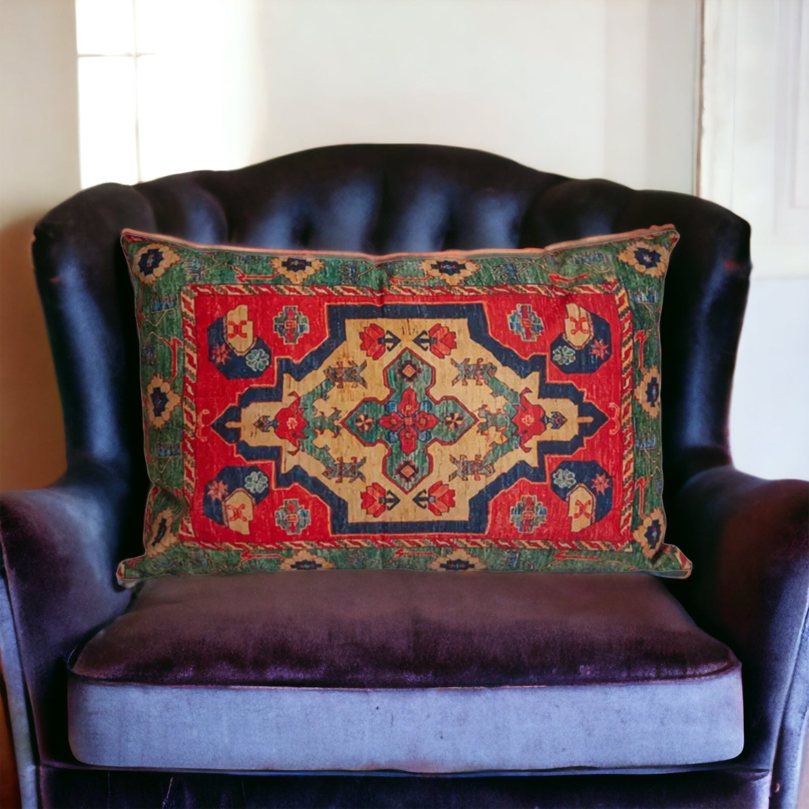 Traditional Woven Lumbar Pillow