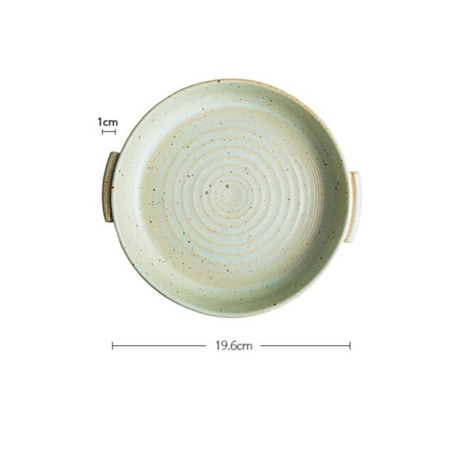 Handmade Rough Pottery Serving Platters