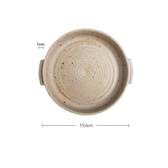 Handmade Rough Pottery Serving Platters