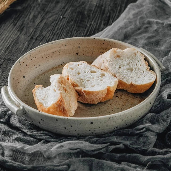 Handmade Rough Pottery Serving Platters