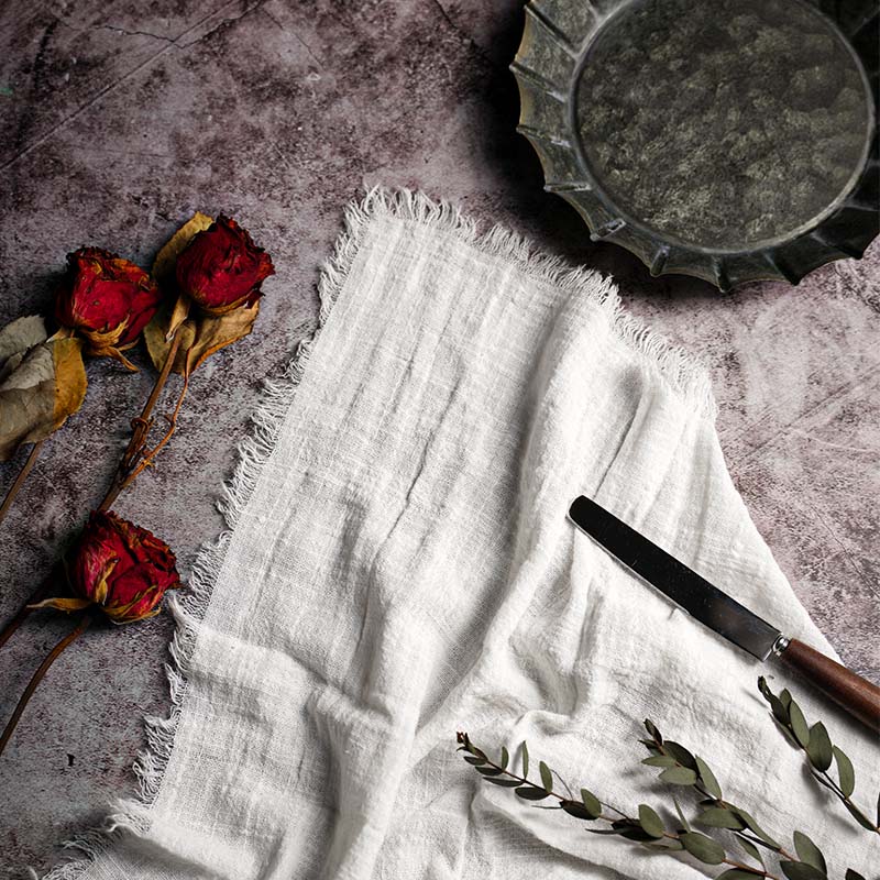 Rustic Linen Napkins, set of 10