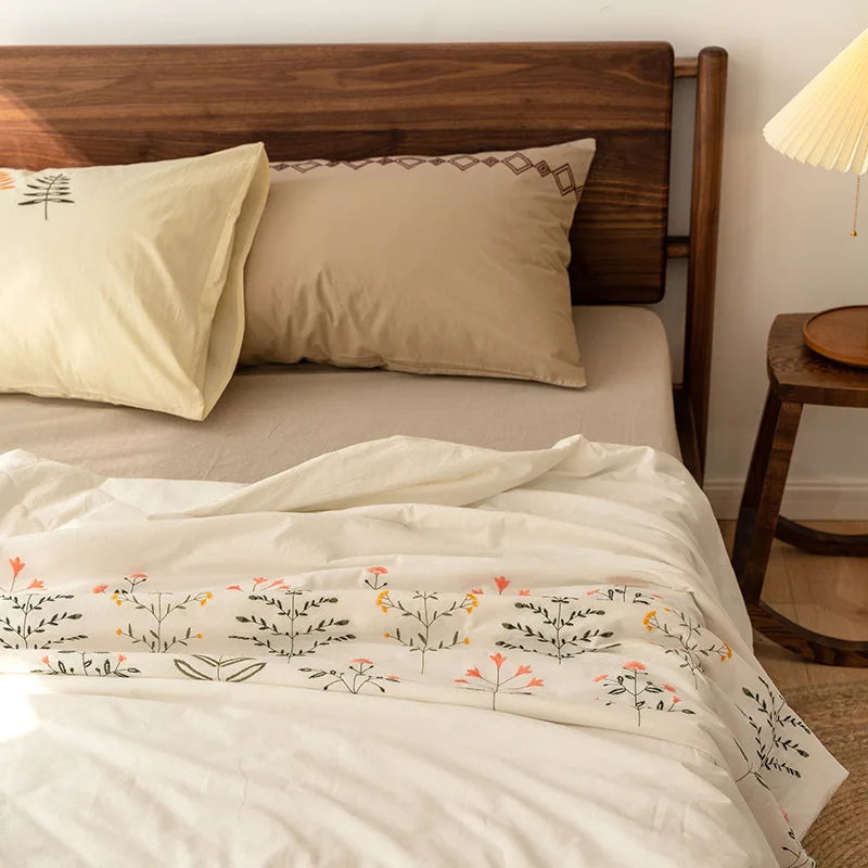 Lightweight Summer Embroidered Quilts