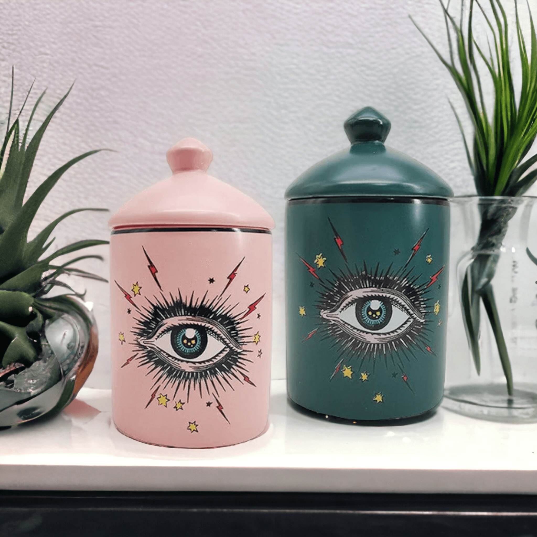 Star Eyes Ceramic Jar