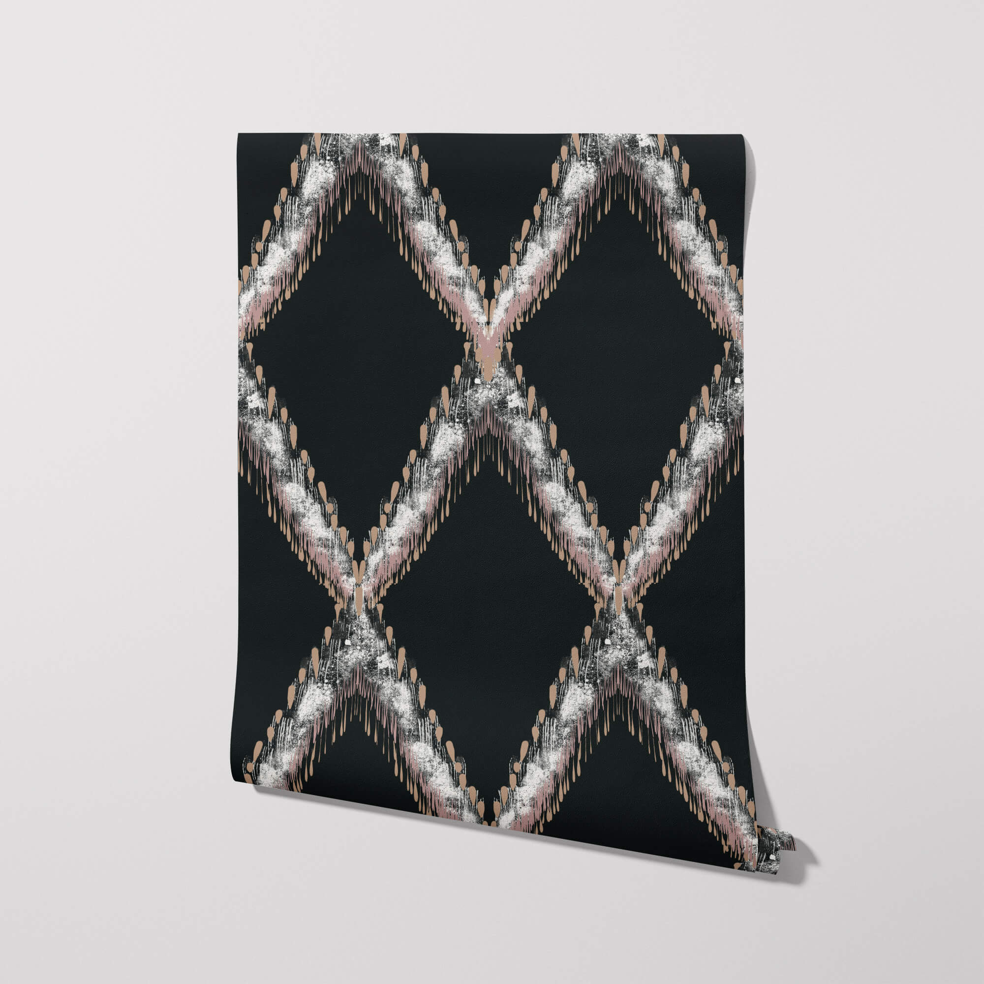 Feather Cane, Black Wallpaper