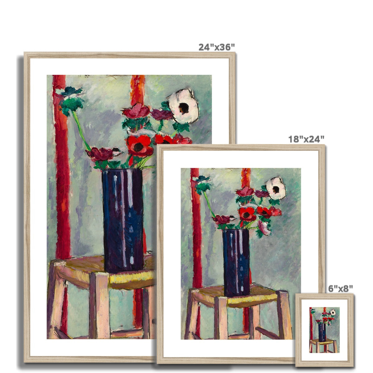 Anemones Framed &amp; Mounted Print