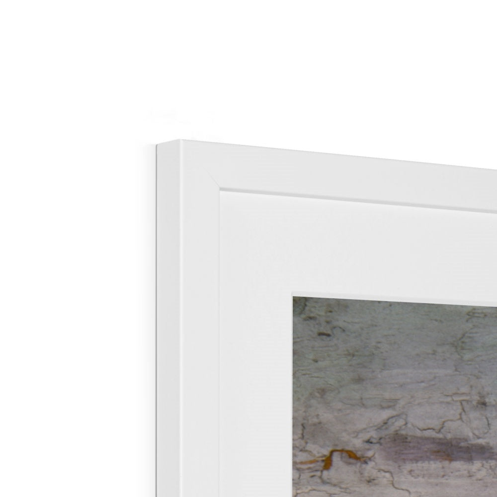 white flamingos Framed & Mounted Print