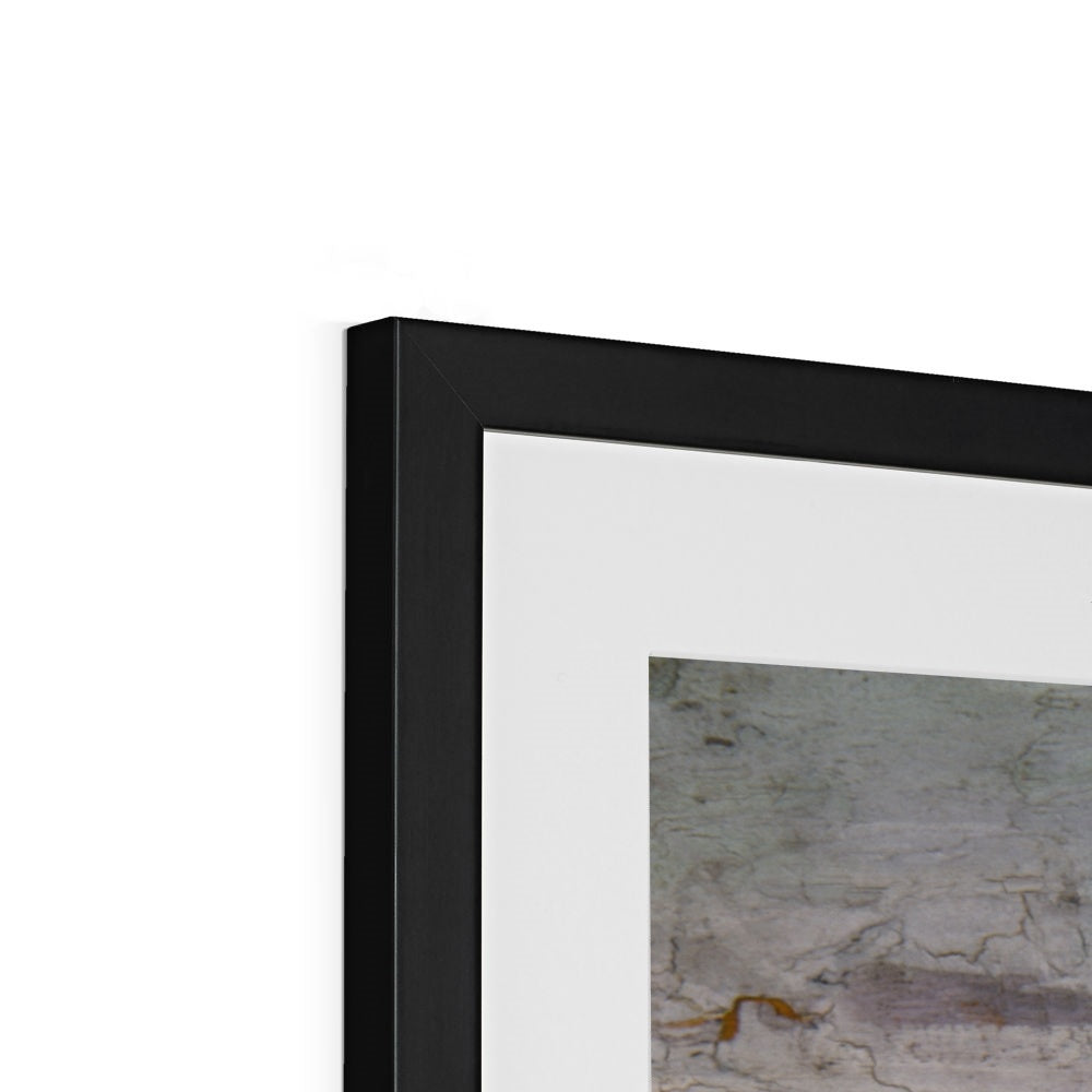 white flamingos Framed & Mounted Print