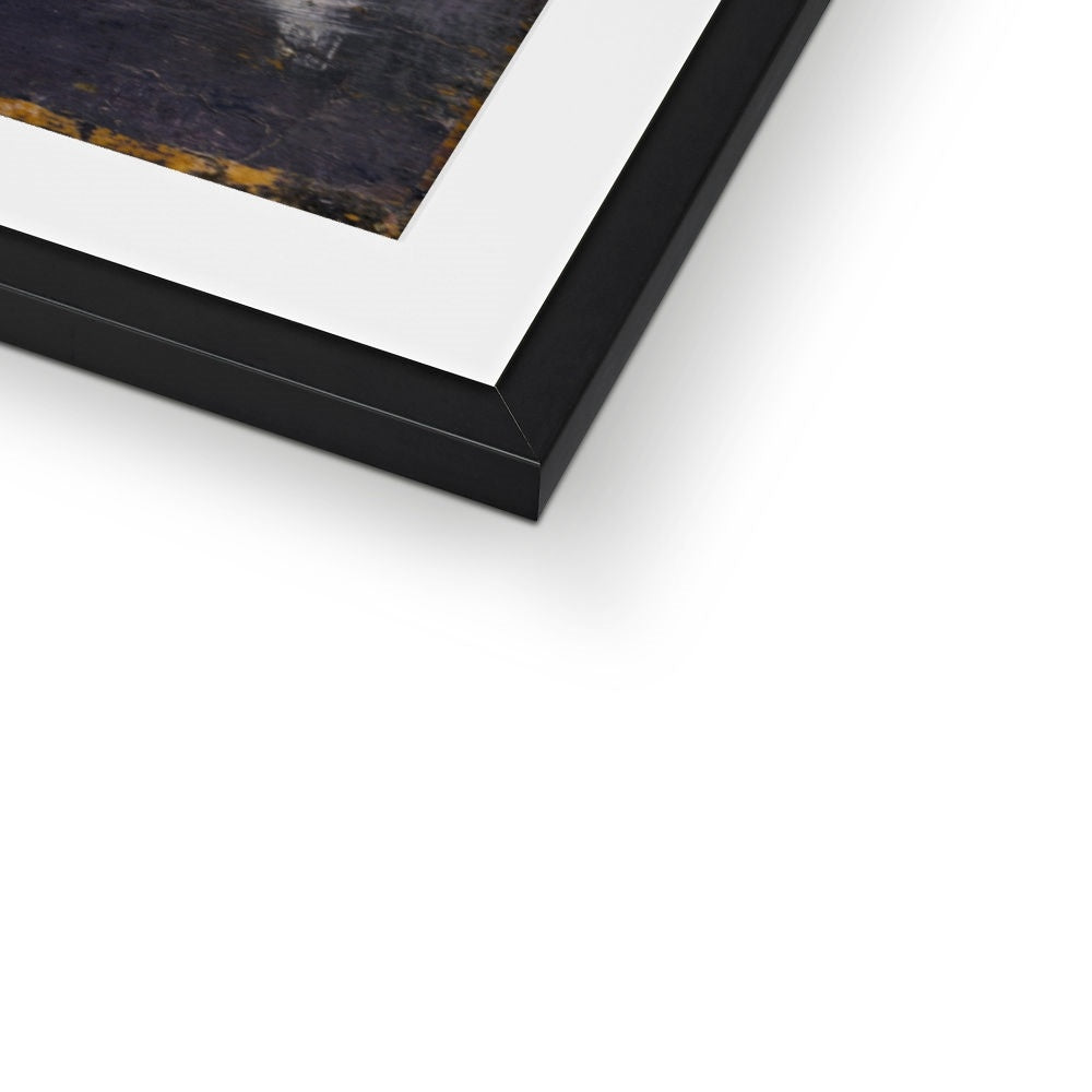 white flamingos Framed & Mounted Print