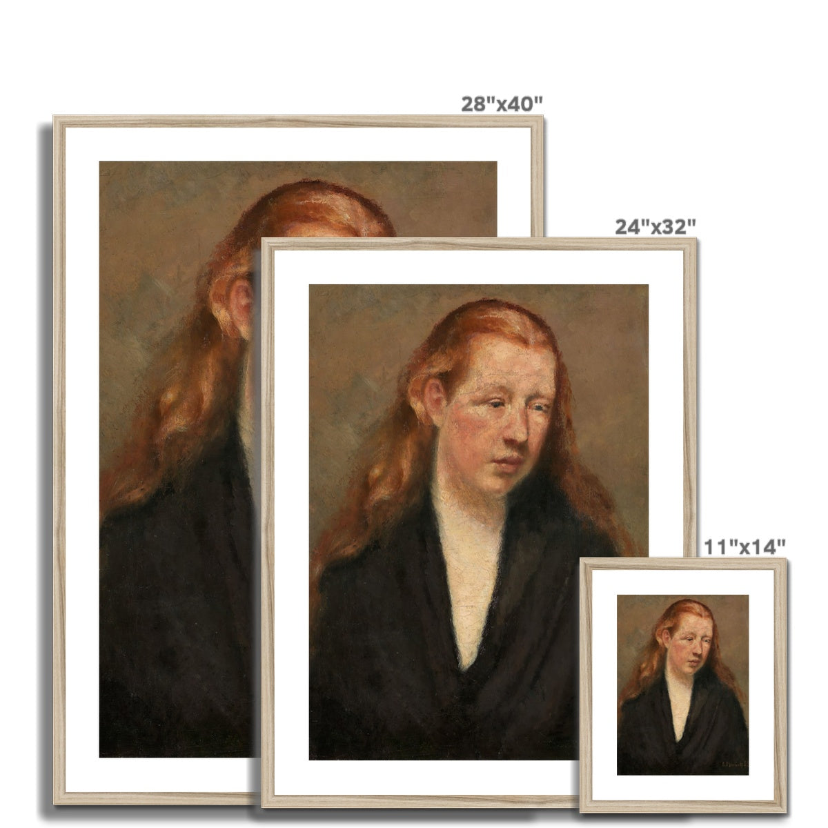 Edvard_Munch_Study_of_a_Head Framed & Mounted Print
