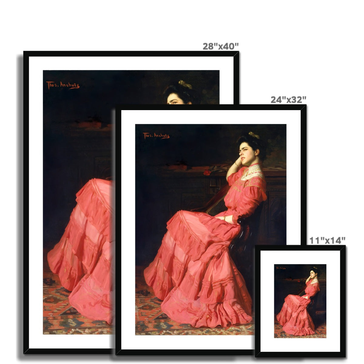 A Rose, Thomas Anshutz, 1907 Framed & Mounted Print Ramble & Roam
