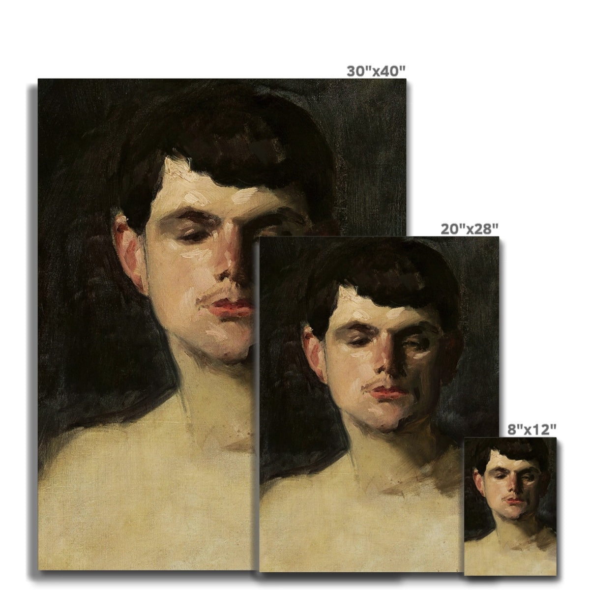 A Study Of A Head, Carolus-Duran, 1885, Canvas Ramble & Roam
