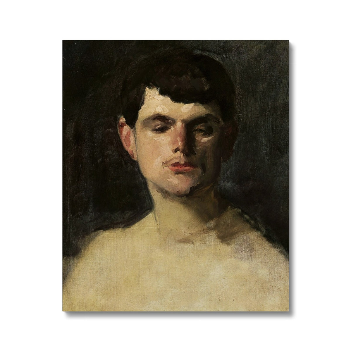 A Study Of A Head, Carolus-Duran, 1885, Canvas Ramble & Roam