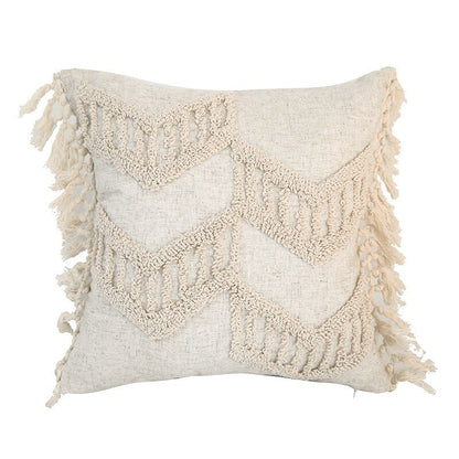 Boheme Hand tufted Linen Throw Pillows with Tassels Ramble &amp; Roam