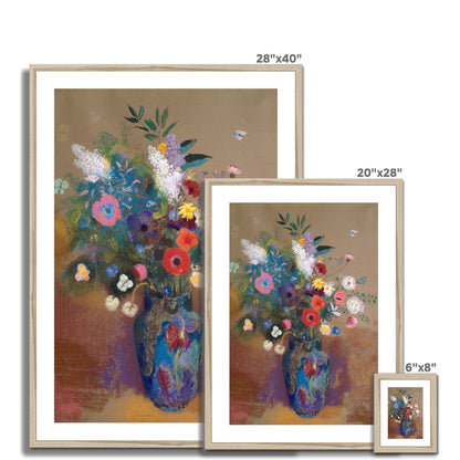 Bouquet of Flowers, Odilon Redon, 1905 Framed &amp; Mounted Print Ramble &amp; Roam