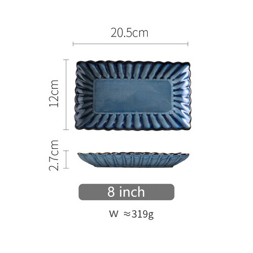 Chrysanthemum Blue Stoneware Dinnerware Ramble & Roam
