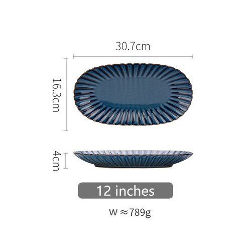 Chrysanthemum Blue Stoneware Dinnerware Ramble & Roam