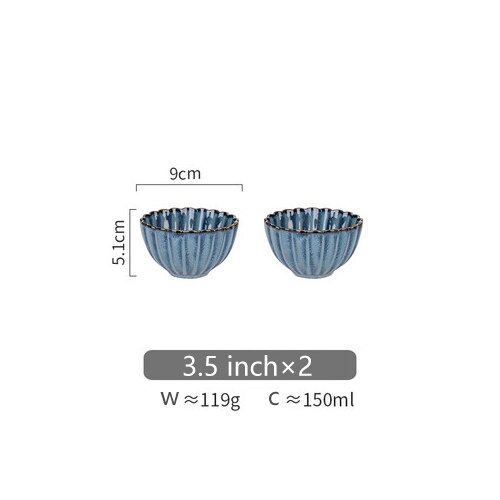 Chrysanthemum Blue Stoneware Dinnerware Ramble & Roam