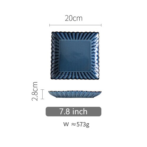 Chrysanthemum Blue Stoneware Dinnerware Ramble & Roam