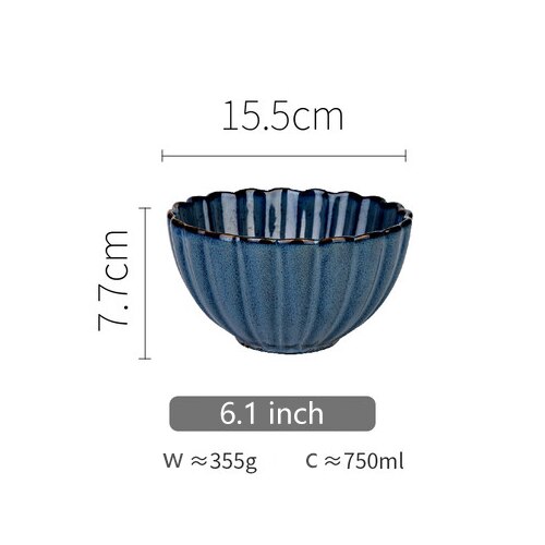 Chrysanthemum Blue Stoneware Dinnerware Ramble & Roam
