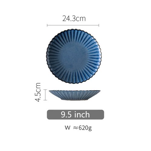 Chrysanthemum Blue Stoneware Dinnerware Ramble & Roam