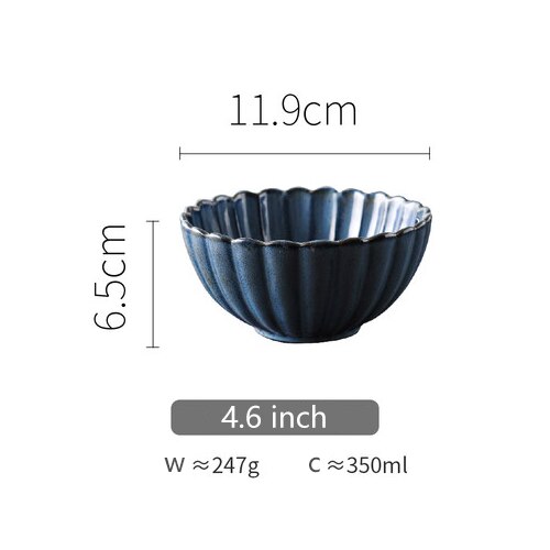 Chrysanthemum Blue Stoneware Dinnerware Ramble & Roam