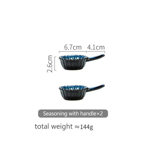 Chrysanthemum Blue Stoneware Dinnerware Ramble & Roam