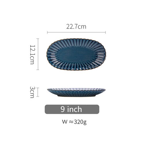 Chrysanthemum Blue Stoneware Dinnerware Ramble & Roam