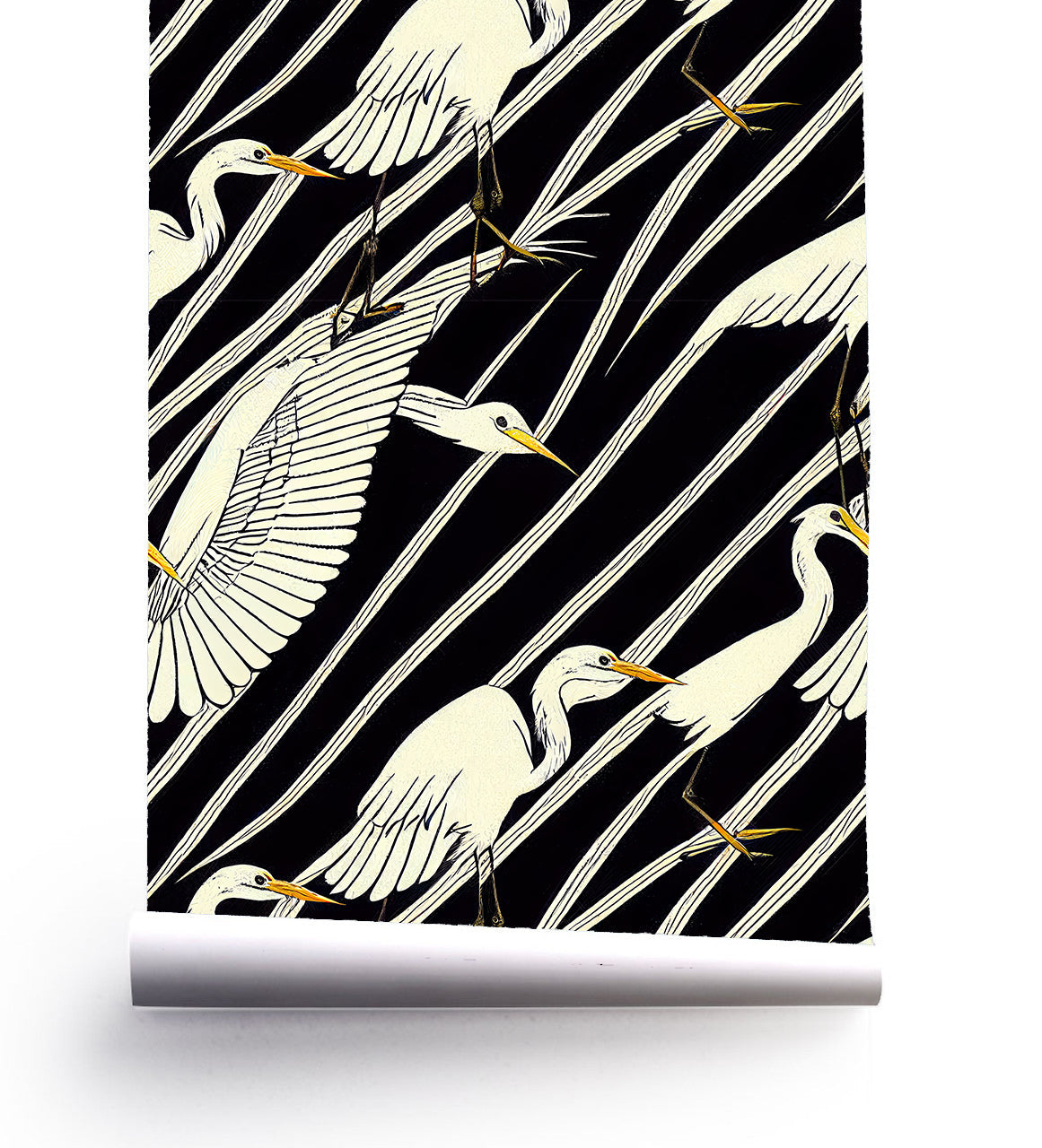Egrets At Night, Black Wallpaper Ramble &amp; Roam