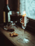 French Vintage Glass Candlesticks Ramble & Roam