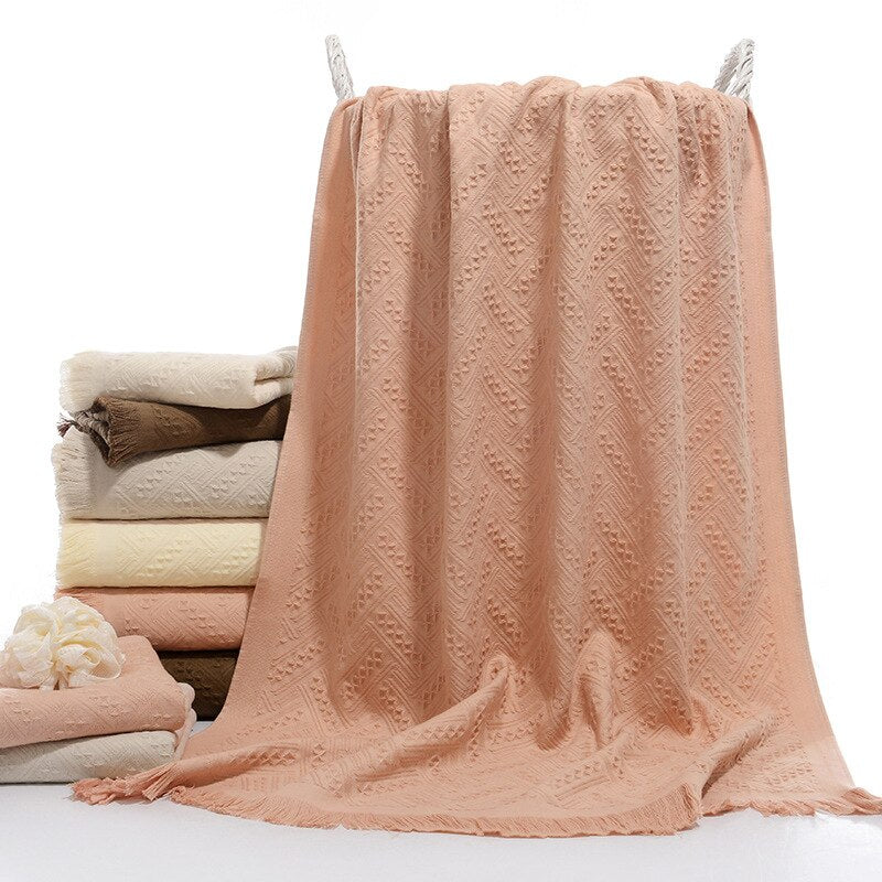 Fringed Japanese Sauna Towels Ramble & Roam