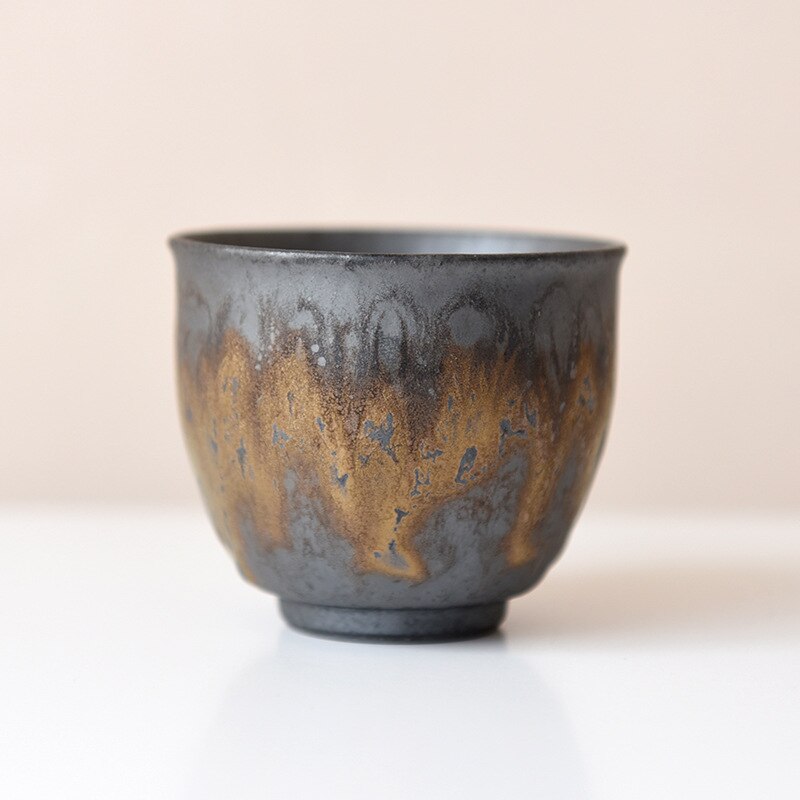 Gilt Ceramic Tea Cups, Handmade Ramble & Roam