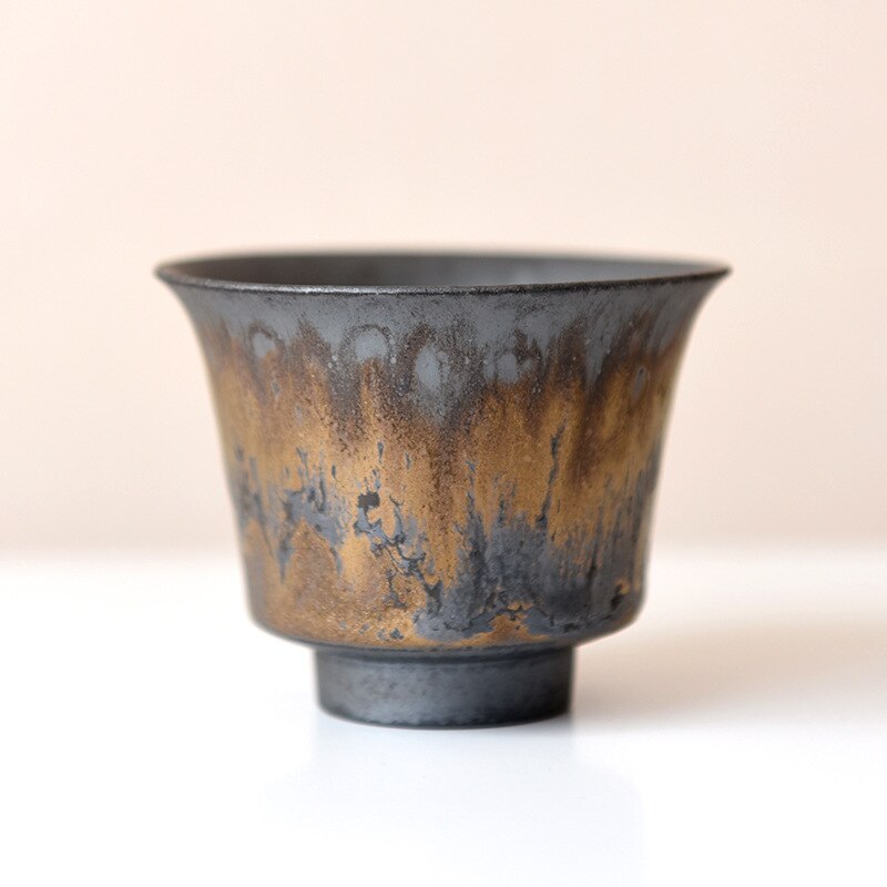 Gilt Ceramic Tea Cups, Handmade Ramble & Roam