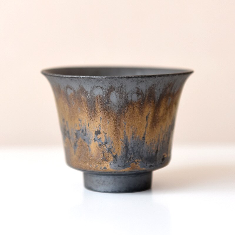 Gilt Ceramic Tea Cups, Handmade Ramble &amp; Roam
