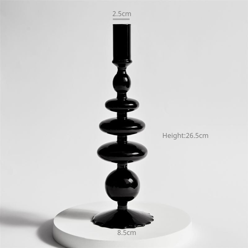 Glass candlesticks Ramble & Roam